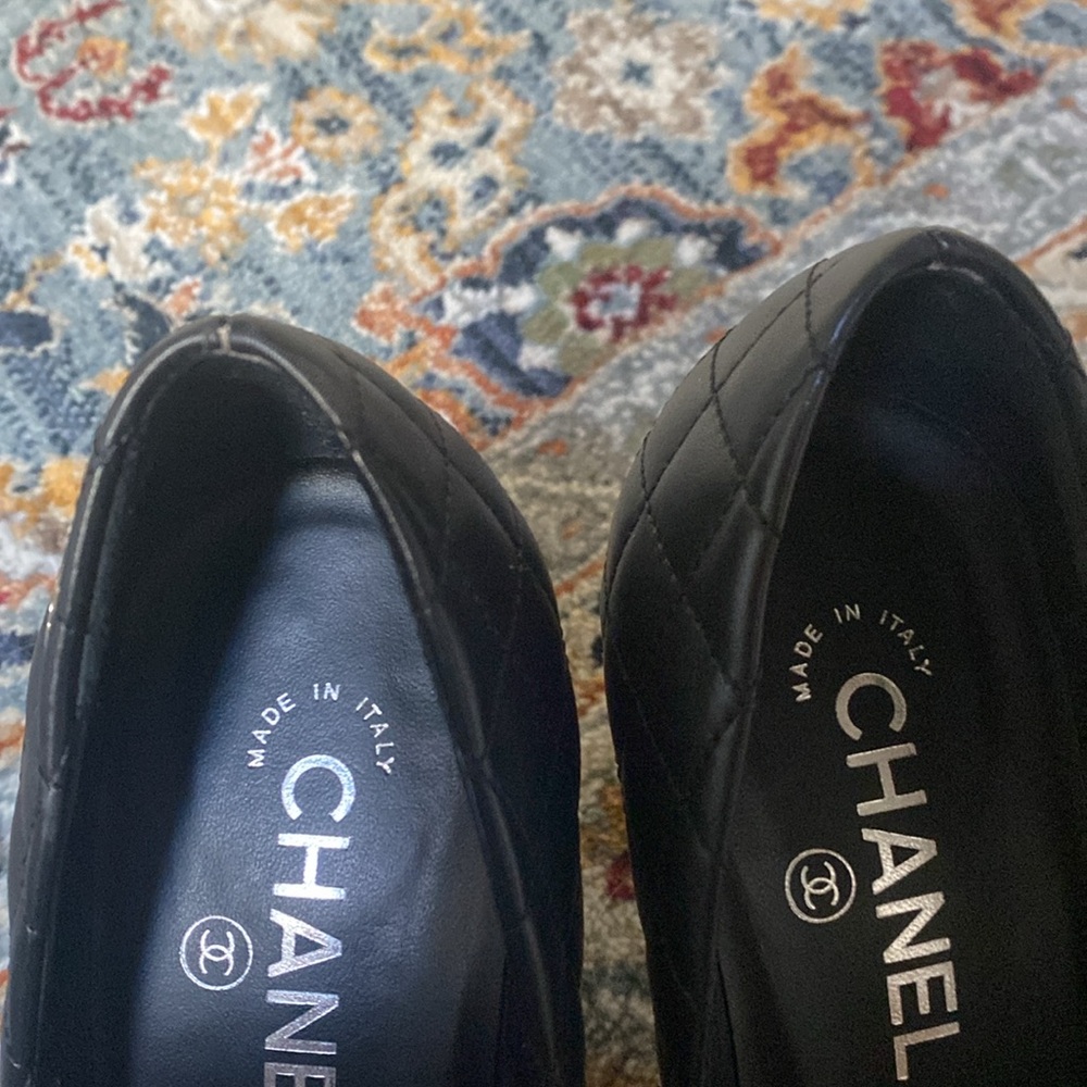 Chanel Black Quilted Women's Heels - Picture 15 of 17
